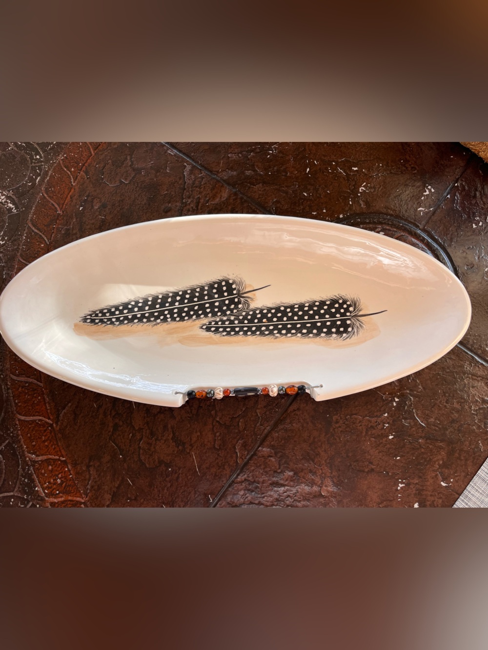 South African Hand
Painted platter